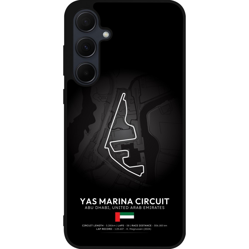 Samsung Galaxy A35 5G Case Hülle - Silikon schwarz F1 Track 2025 Abu Dhabi