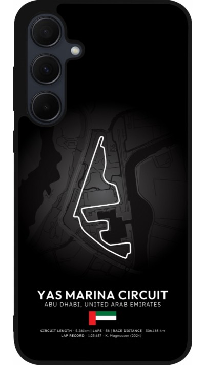 Samsung Galaxy A35 5G Case Hülle - Silikon schwarz F1 Track 2025 Abu Dhabi