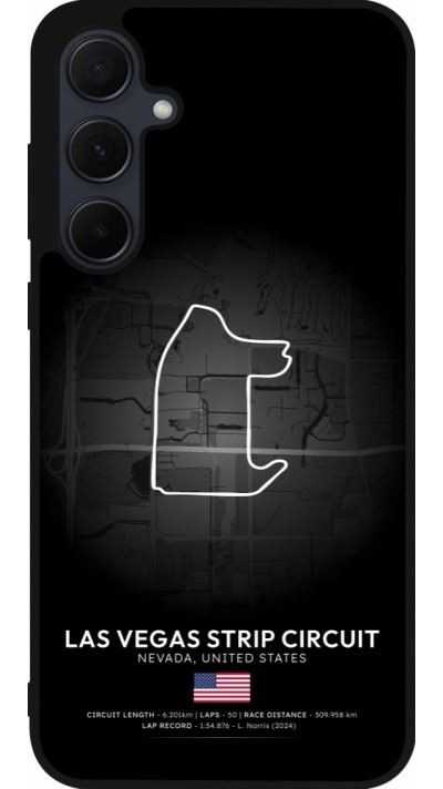 Samsung Galaxy A35 5G Case Hülle - Silikon schwarz F1 Track 2025 Las Vegas