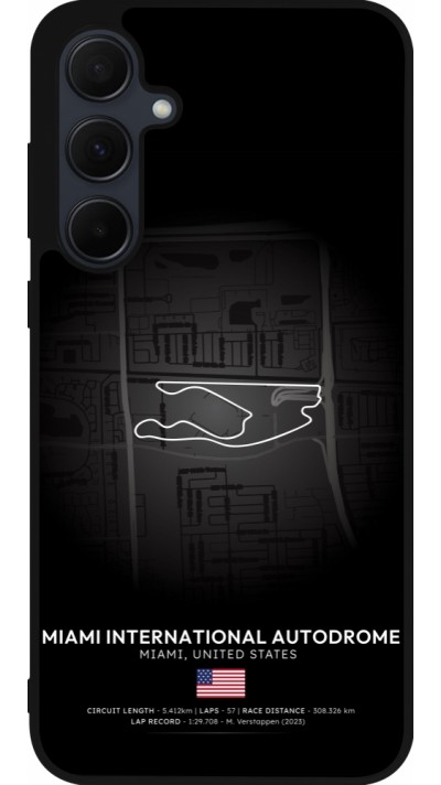Samsung Galaxy A35 5G Case Hülle - Silikon schwarz F1 Track 2025 Miami