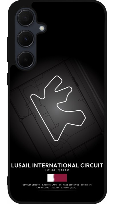 Samsung Galaxy A35 5G Case Hülle - Silikon schwarz F1 Track 2025 Qatar