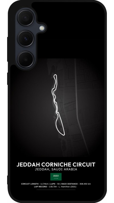 Samsung Galaxy A35 5G Case Hülle - Silikon schwarz F1 Track 2025 Saudi Arabia