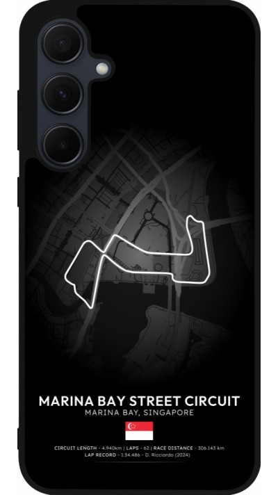 Samsung Galaxy A35 5G Case Hülle - Silikon schwarz F1 Track 2025 Singapore