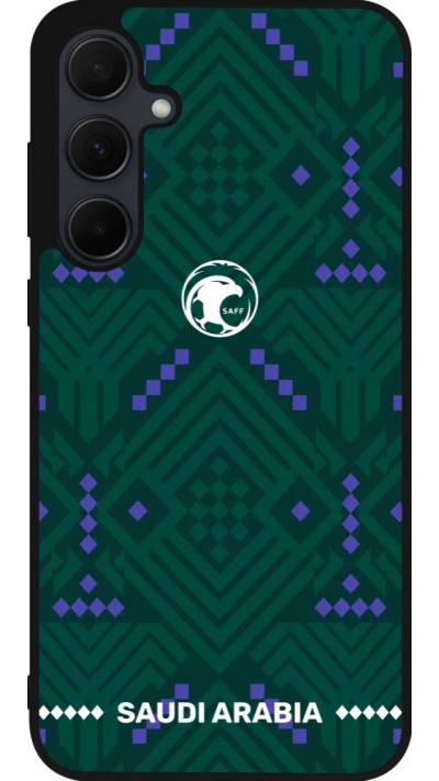 Samsung Galaxy A35 5G Case Hülle - Silikon schwarz Saudi Arabien 2026 personalisierbares Fussballtrikot