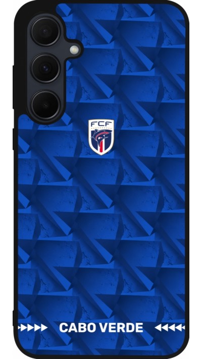 Samsung Galaxy A35 5G Case Hülle - Silikon schwarz Kap Verde 2026 personalisierbares Fussballtrikot