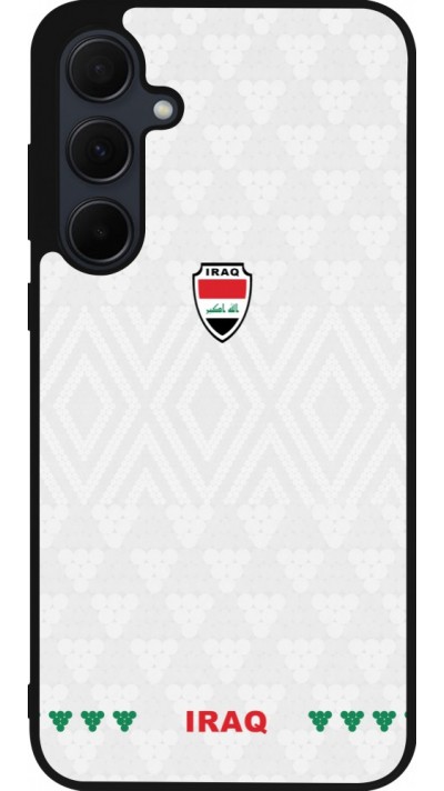 Samsung Galaxy A35 5G Case Hülle - Silikon schwarz Irak 2026 personalisierbares Fussballtrikot