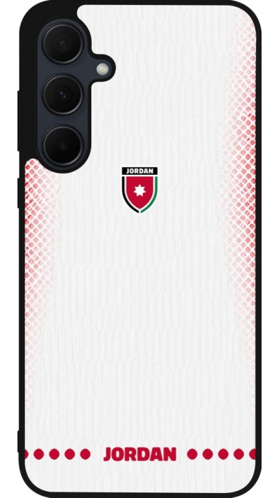 Samsung Galaxy A35 5G Case Hülle - Silikon schwarz Jordanien 2026 personalisierbares Fussballtrikot