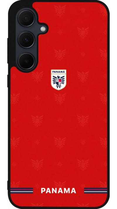 Samsung Galaxy A35 5G Case Hülle - Silikon schwarz Panama 2026 personalisierbares Fussballtrikot