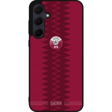 Samsung Galaxy A35 5G Case Hülle - Silikon schwarz Qatar 2026 personalisierbares Fussballtrikot