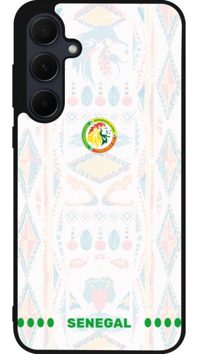Samsung Galaxy A35 5G Case Hülle - Silikon schwarz Senegal 2026 personalisierbares Fussballtrikot