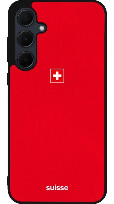 Samsung Galaxy A35 5G Case Hülle - Silikon schwarz Schweiz 2026 personalisierbares Fussballtrikot