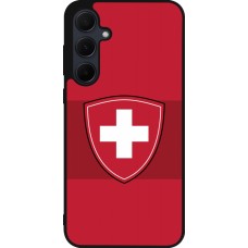 Samsung Galaxy A35 5G Case Hülle - Silikon schwarz Hockey World Championship Ecusson Suisse