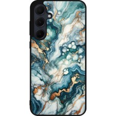 Samsung Galaxy A35 5G Case Hülle - Silikon schwarz Grüner Blauer Goldener Marmor