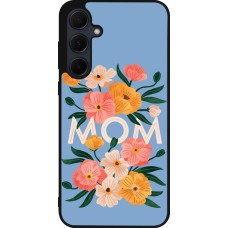 Samsung Galaxy A35 5G Case Hülle - Silikon schwarz Mom 2026 Flowers