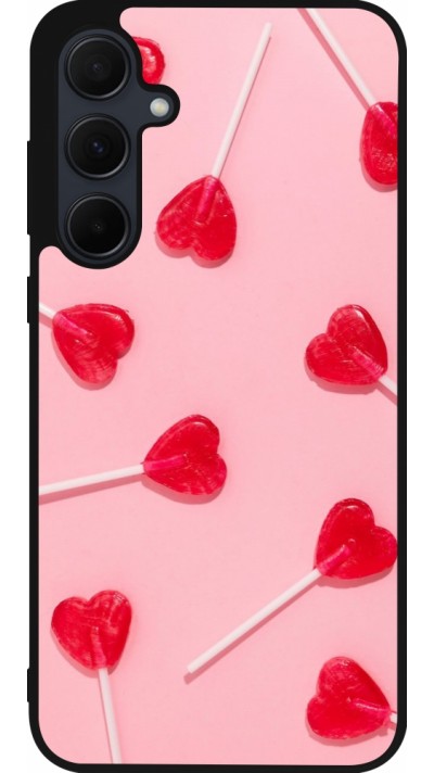 Samsung Galaxy A35 5G Case Hülle - Silikon schwarz Saint Valentines Day 26 Lollipop