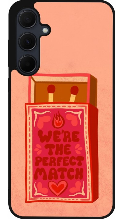 Samsung Galaxy A35 5G Case Hülle - Silikon schwarz Saint Valentines Day 26 Perfect Match