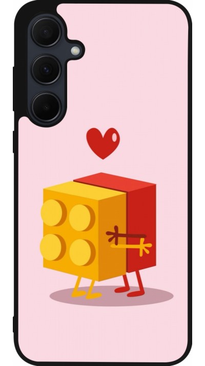 Samsung Galaxy A35 5G Case Hülle - Silikon schwarz Saint Valentines Day 26 Puzzle