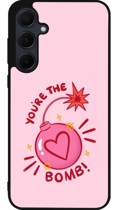 Samsung Galaxy A35 5G Case Hülle - Silikon schwarz Saint Valentines Day 26 You are the bomb