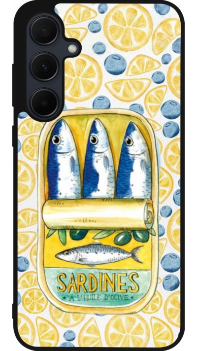 Samsung Galaxy A35 5G Case Hülle - Silikon schwarz Sardines in oil 2026