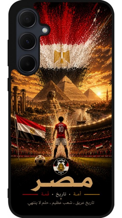Samsung Galaxy A35 5G Case Hülle - Silikon schwarz Fussball Ägypten splash 2026