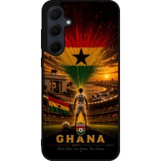 Samsung Galaxy A35 5G Case Hülle - Silikon schwarz Fussball Ghana splash 2026