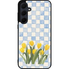 Samsung Galaxy A35 5G Case Hülle - Silikon schwarz Blue vichy tulips 2026