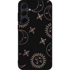 Samsung Galaxy A35 5G Case Hülle - Silikon schwarz Suns and Moons