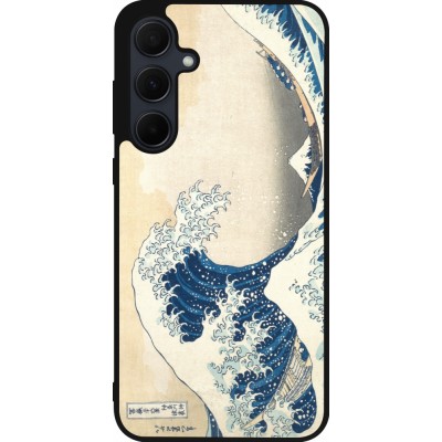 Samsung Galaxy A35 5G Case Hülle - Silikon schwarz Kunstbild - Die große Welle vor Kanagawa - Hokusai