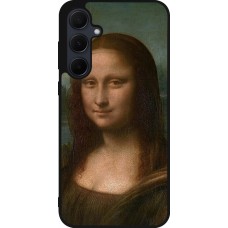 Samsung Galaxy A35 5G Case Hülle - Silikon schwarz Kunstbild - Mona Lisa - Leonardo de Vinci