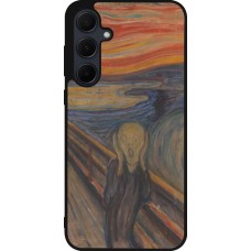 Samsung Galaxy A35 5G Case Hülle - Silikon schwarz Kunstbild - Der Schrei - Edvard Munch