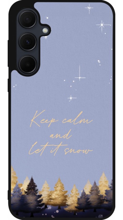 Samsung Galaxy A35 5G Case Hülle - Silikon schwarz Winter 25 Winter illustration of trees