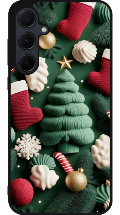 Samsung Galaxy A36 Case Hülle - Silikon schwarz Christmas 25 Christmas textiles