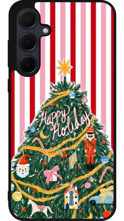Samsung Galaxy A36 Case Hülle - Silikon schwarz Christmas 25 Happy Holiday