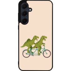 Samsung Galaxy A36 Case Hülle - Silikon schwarz Dinosaurs on bikes 2026