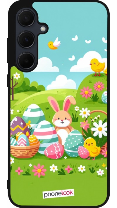 Samsung Galaxy A36 Case Hülle - Silikon schwarz Ostern 2025 Gruen