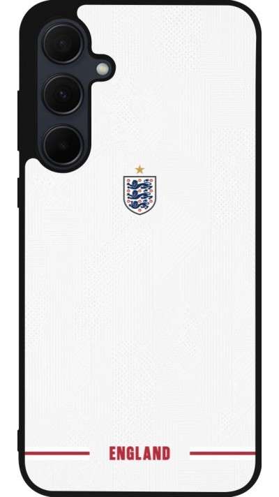 Samsung Galaxy A36 Case Hülle - Silikon schwarz England 2026 personalisierbares Fussballtrikot
