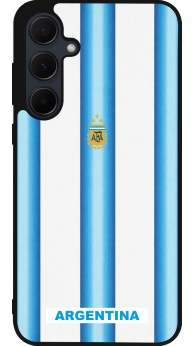 Samsung Galaxy A36 Case Hülle - Silikon schwarz Argentinien 2026 personalisierbares Fussballtrikot