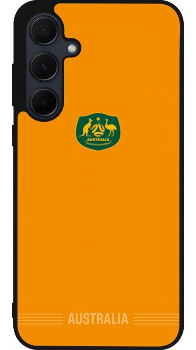 Coque Samsung Galaxy A36 - Silicone rigide noir Maillot de football Australie 2026 personnalisable