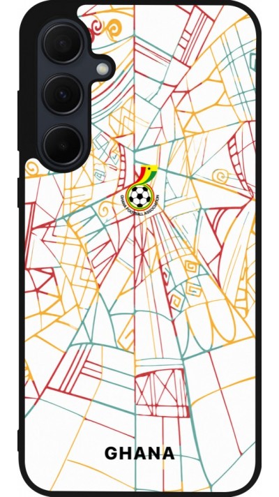 Samsung Galaxy A36 Case Hülle - Silikon schwarz Ghana 2026 personalisierbares Fussballtrikot