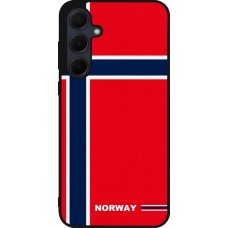 Samsung Galaxy A36 Case Hülle - Silikon schwarz Norwegen 2026 personalisierbares Fussballtrikot