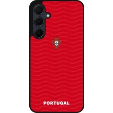 Samsung Galaxy A36 Case Hülle - Silikon schwarz Portugal 2026 personalisierbares Fussballtrikot