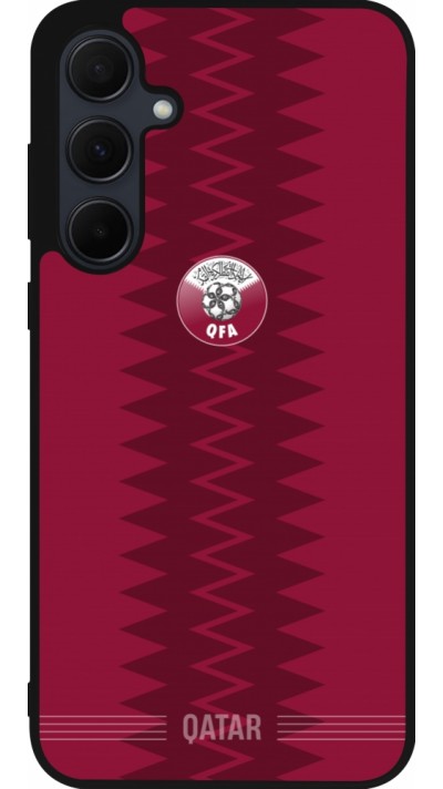 Samsung Galaxy A36 Case Hülle - Silikon schwarz Qatar 2026 personalisierbares Fussballtrikot