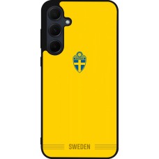 Samsung Galaxy A36 Case Hülle - Silikon schwarz Schweden 2026 personalisierbares Fussballtrikot