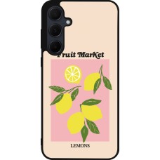 Samsung Galaxy A36 Case Hülle - Silikon schwarz Fruit market lemons 2026