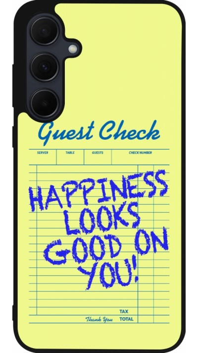 Samsung Galaxy A36 Case Hülle - Silikon schwarz Guest check 2026