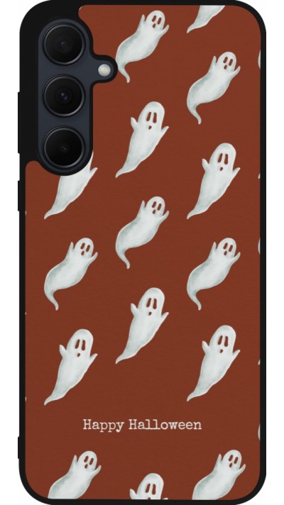Samsung Galaxy A36 Case Hülle - Silikon schwarz Halloween 2025 Pattern of ghosts