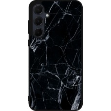 Samsung Galaxy A36 Case Hülle - Silikon schwarz Marble Black 01