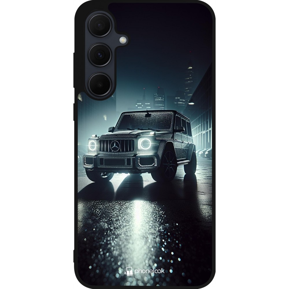 Samsung Galaxy A36 Case Hülle - Silikon schwarz Mercedes G AMG Nacht