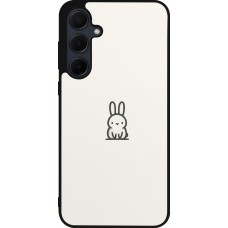Samsung Galaxy A36 Case Hülle - Silikon schwarz Minimal Häschen Süße