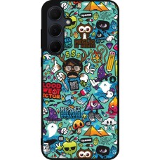 Samsung Galaxy A36 Case Hülle - Silikon schwarz Mixed Cartoons Turquoise